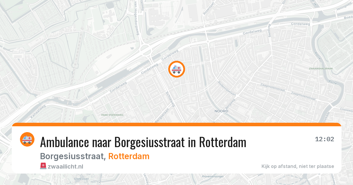 Ambulance naar Borgesiusstraat in Rotterdam — 2 jul 2026