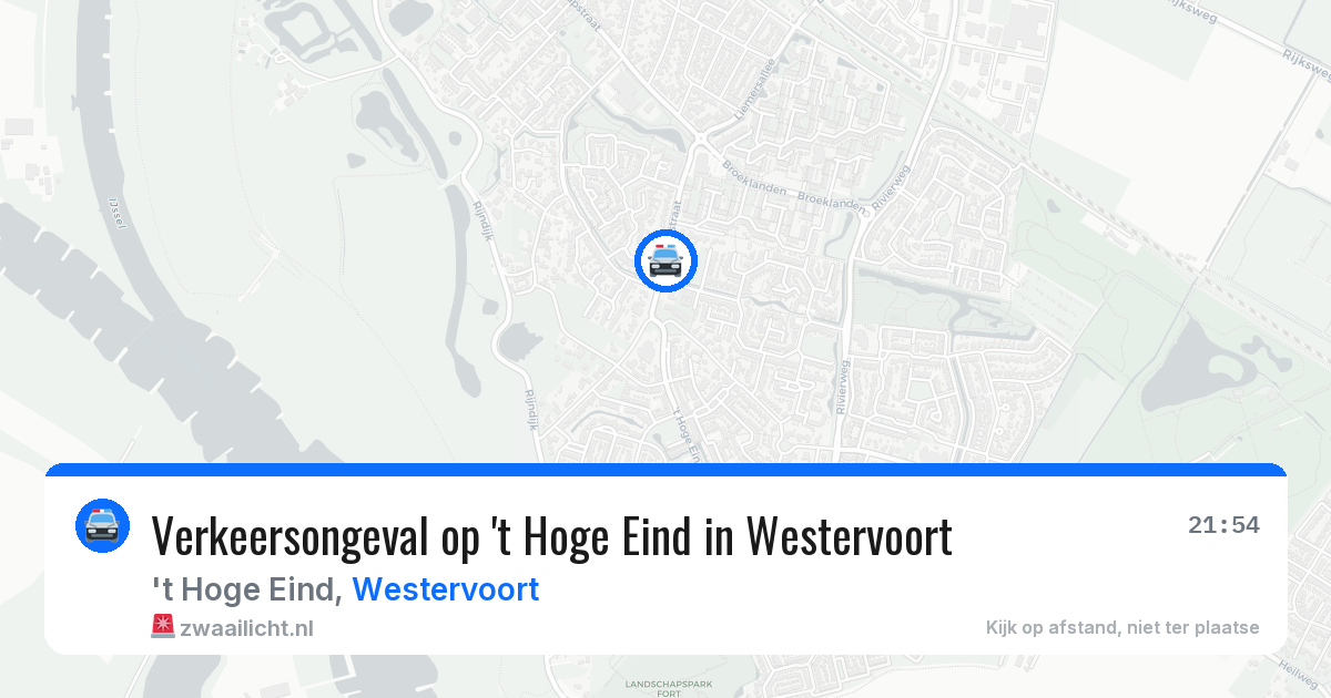 Verkeersongeval op 't Hoge Eind in Westervoort — 3 apr 2026