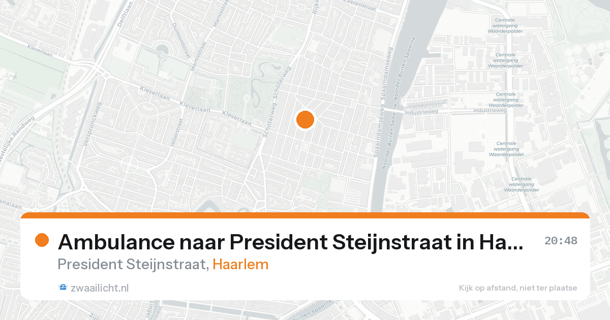 Ambulance naar President Steijnstraat in Haarlem — 18 aug 2026