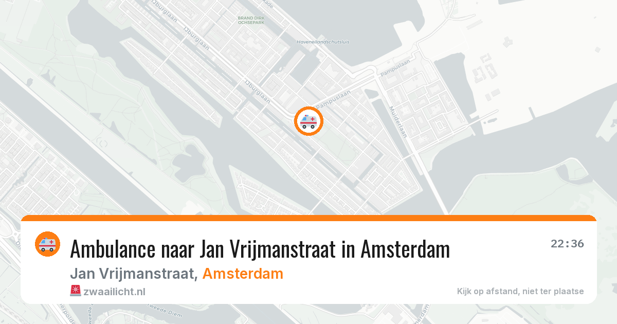 Ambulance naar Jan Vrijmanstraat in Amsterdam — 8 aug 2026