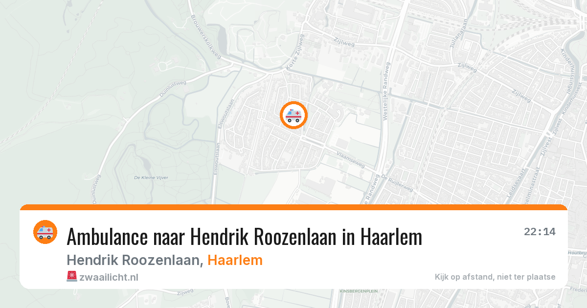 Ambulance naar Hendrik Roozenlaan in Haarlem — 6 aug 2026