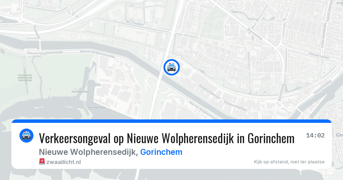 Verkeersongeval op Nieuwe Wolpherensedijk in Gorinchem — 25 mrt 2026