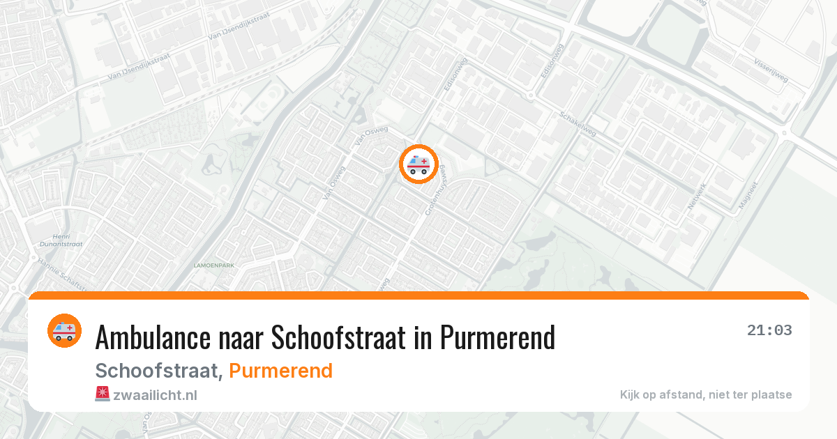 Ambulance naar Schoofstraat in Purmerend — 12 feb 2026
