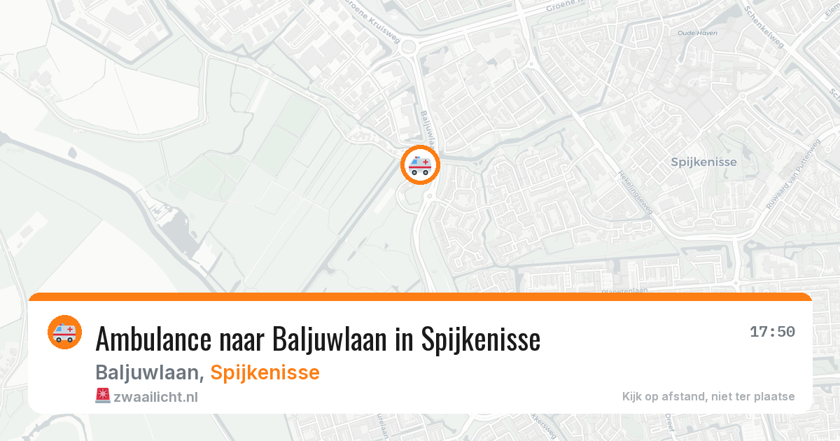 Ambulance naar Baljuwlaan in Spijkenisse — 29 jul 2026