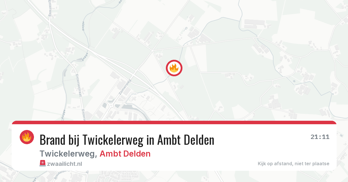 Brand bij Twickelerweg in Ambt Delden — 26 jul 2026