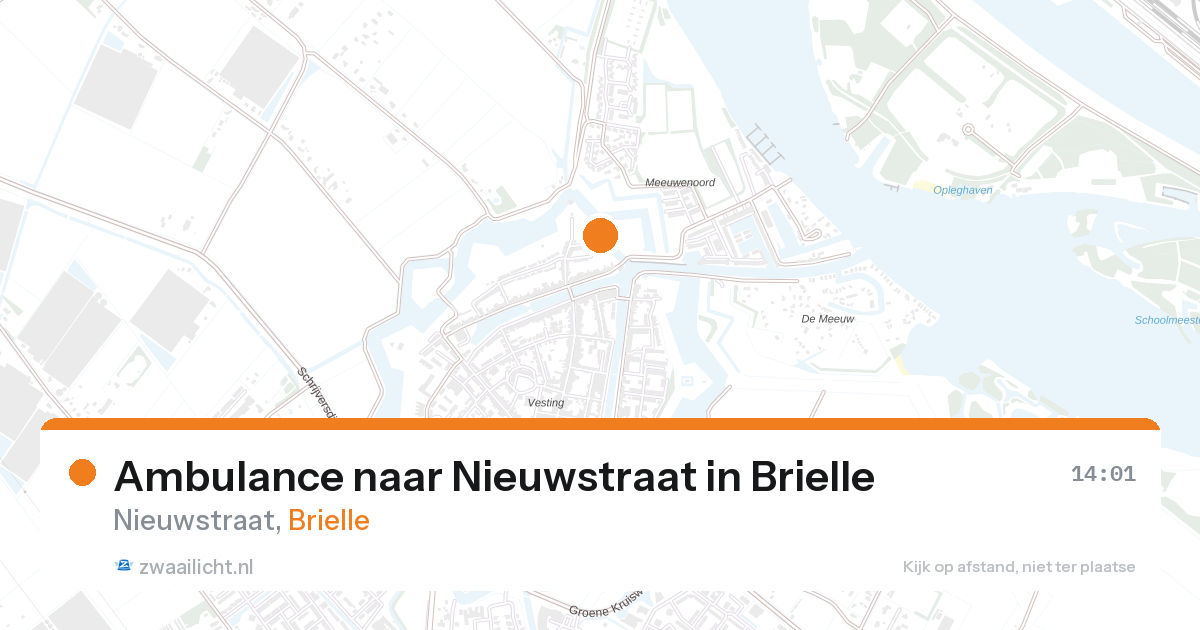 Ambulance naar Nieuwstraat in Brielle — 28 aug 2026