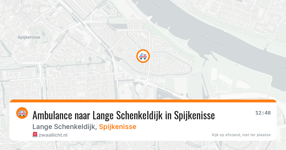 Ambulance naar Lange Schenkeldijk in Spijkenisse — 25 jun 2026