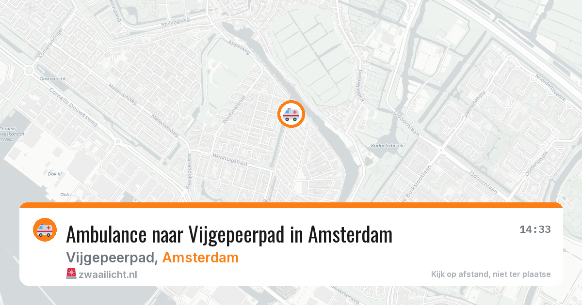 Ambulance naar Vijgepeerpad in Amsterdam — 28 mrt 2026