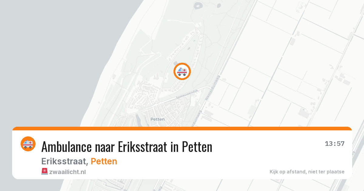 Ambulance naar Eriksstraat in Petten — 13 feb 2026