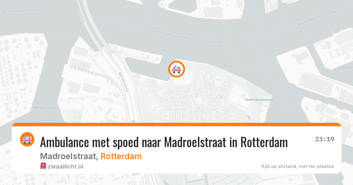 Ambulance met spoed naar Madroelstraat in Rotterdam — 5 apr 2026