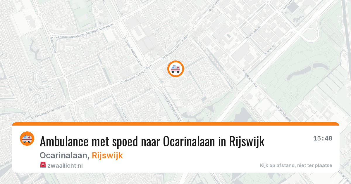 Ambulance met spoed naar Ocarinalaan in Rijswijk — 24 jul 2026
