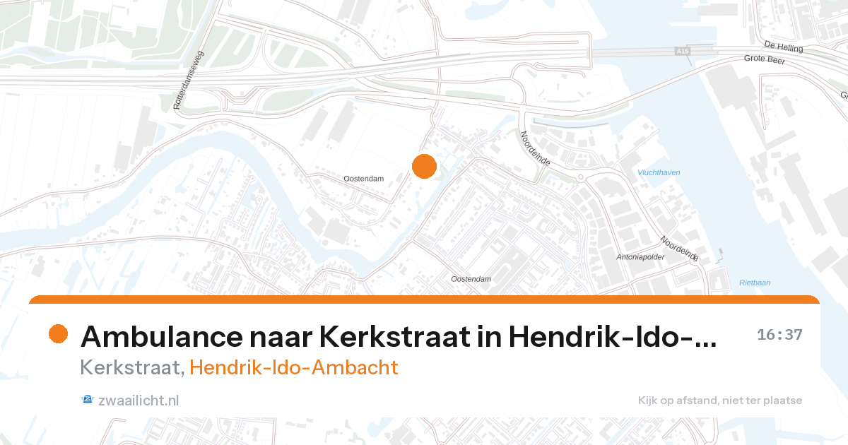 Ambulance naar Kerkstraat in Hendrik-Ido-Ambacht — 27 aug 2026