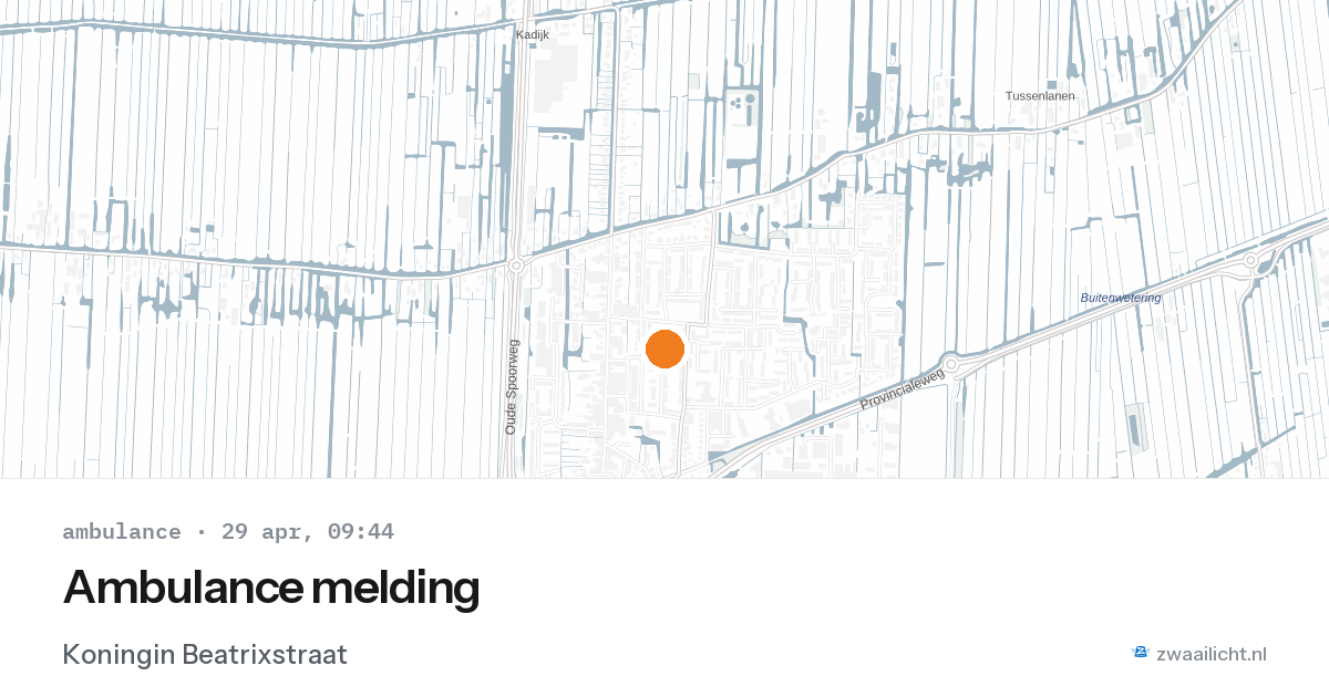 Ambulance melding — 29 apr 2026