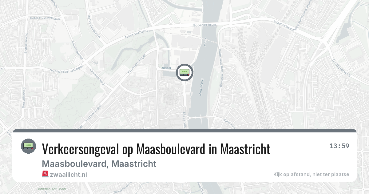 Verkeersongeval op Maasboulevard in Maastricht — 14 jul 2026