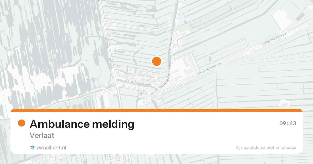Ambulance melding — 25 mei 2026