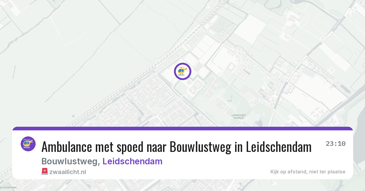 Ambulance met spoed naar Bouwlustweg in Leidschendam — 9 mei 2026