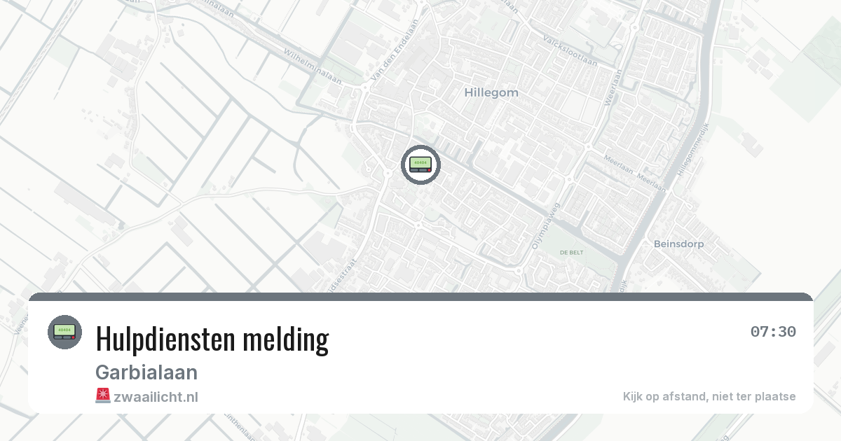 Hulpdiensten melding — 6 feb 2026