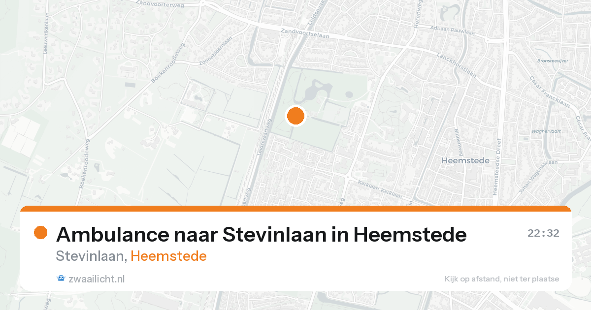 Ambulance naar Stevinlaan in Heemstede — 30 jan 2026