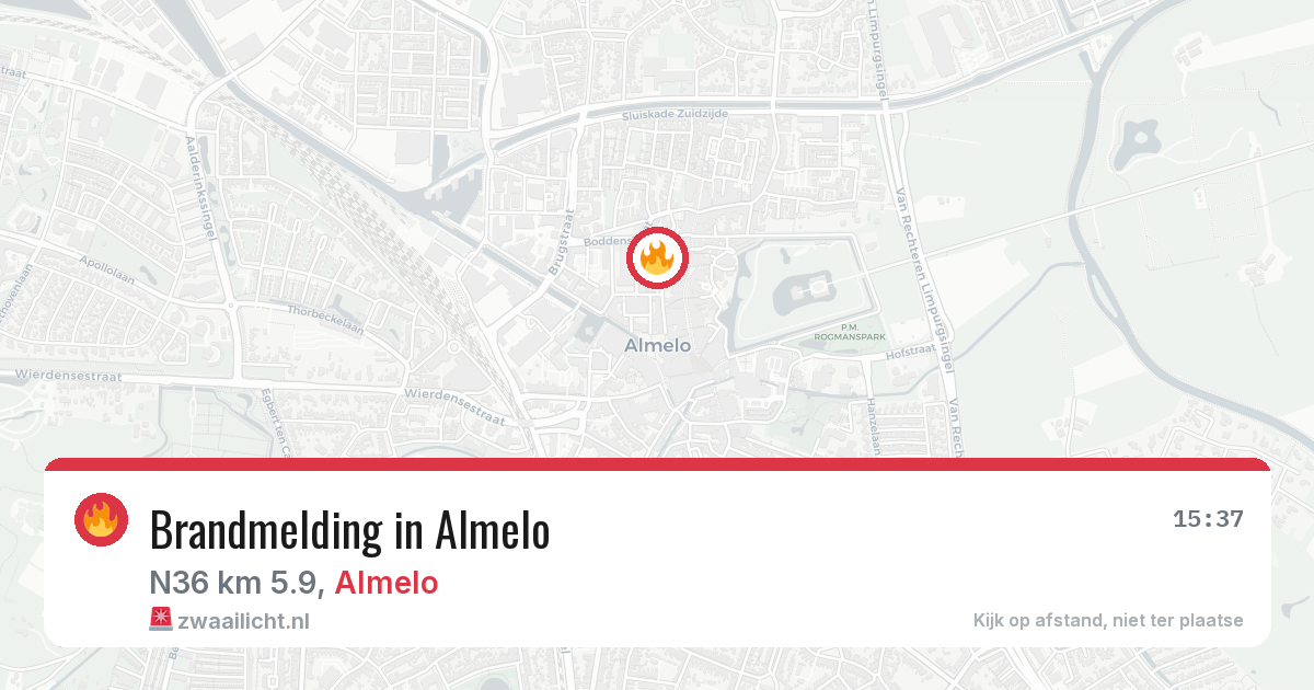 Brandmelding in Almelo — 3 jul 2026