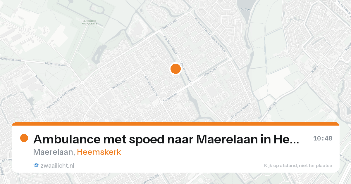 Ambulance met spoed naar Maerelaan in Heemskerk — 7 feb 2026