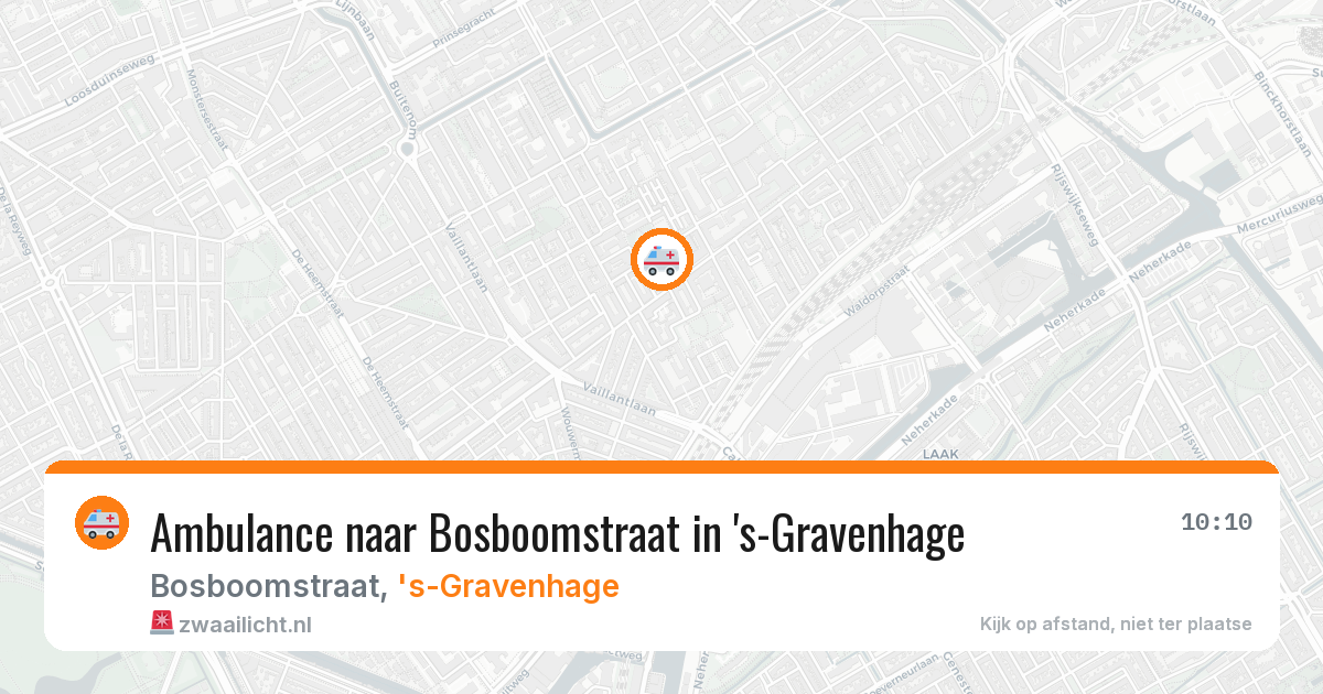 Ambulance naar Bosboomstraat in 's-Gravenhage — 9 jun 2026