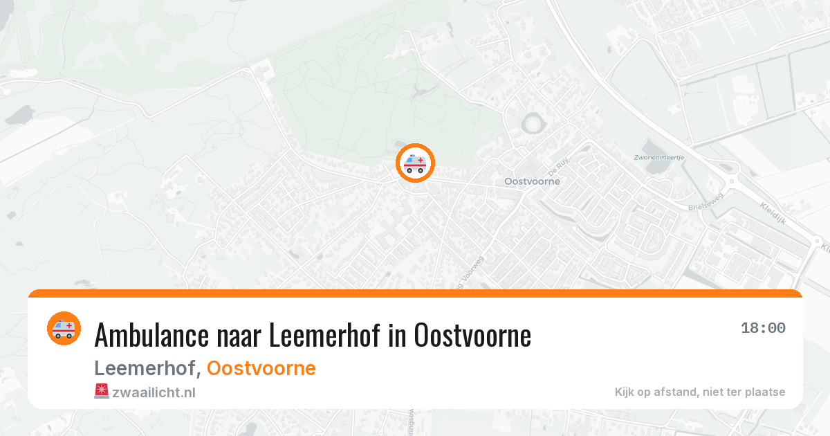 Ambulance naar Leemerhof in Oostvoorne — 27 mei 2026