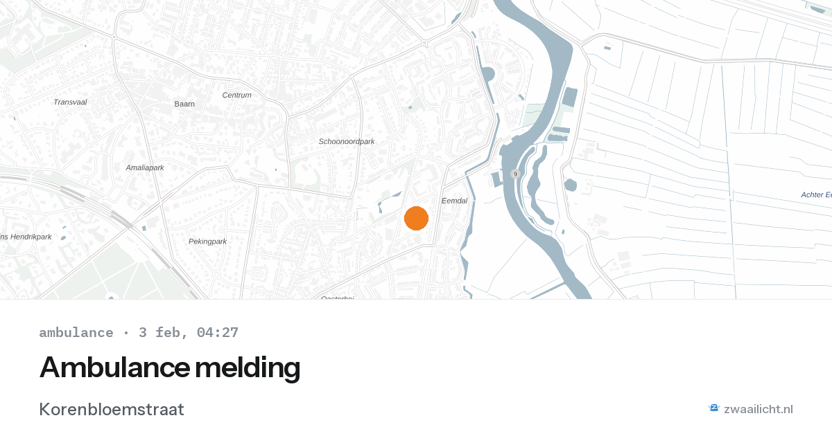 Ambulance melding — 3 feb 2026