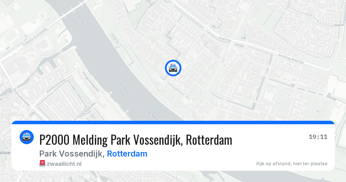 P2000 Melding Park Vossendijk, Rotterdam — 9 jun 2026