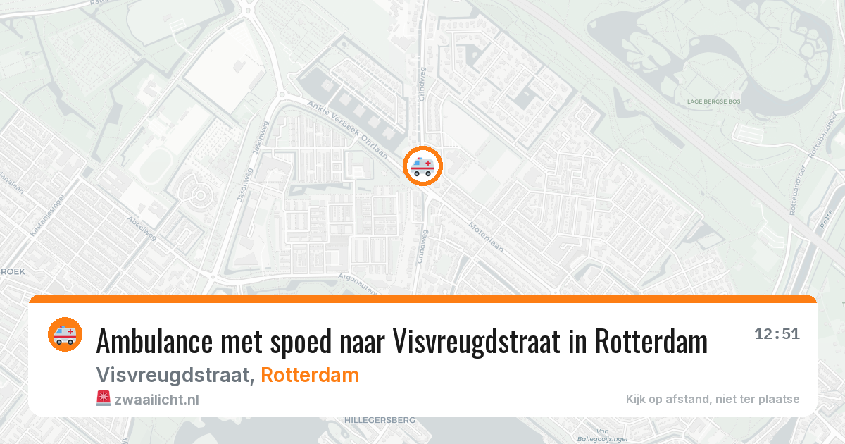Ambulance met spoed naar Visvreugdstraat in Rotterdam — 19 jul 2026