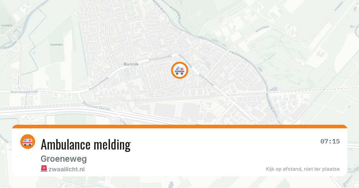 Ambulance melding — 23 mei 2026