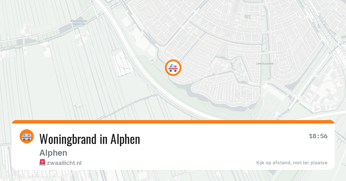 Woningbrand in Alphen — 1 jun 2026
