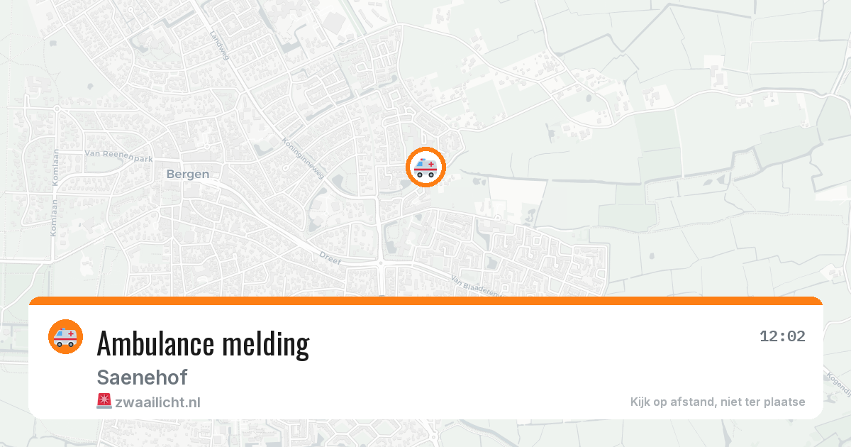 Ambulance melding — 27 mei 2026
