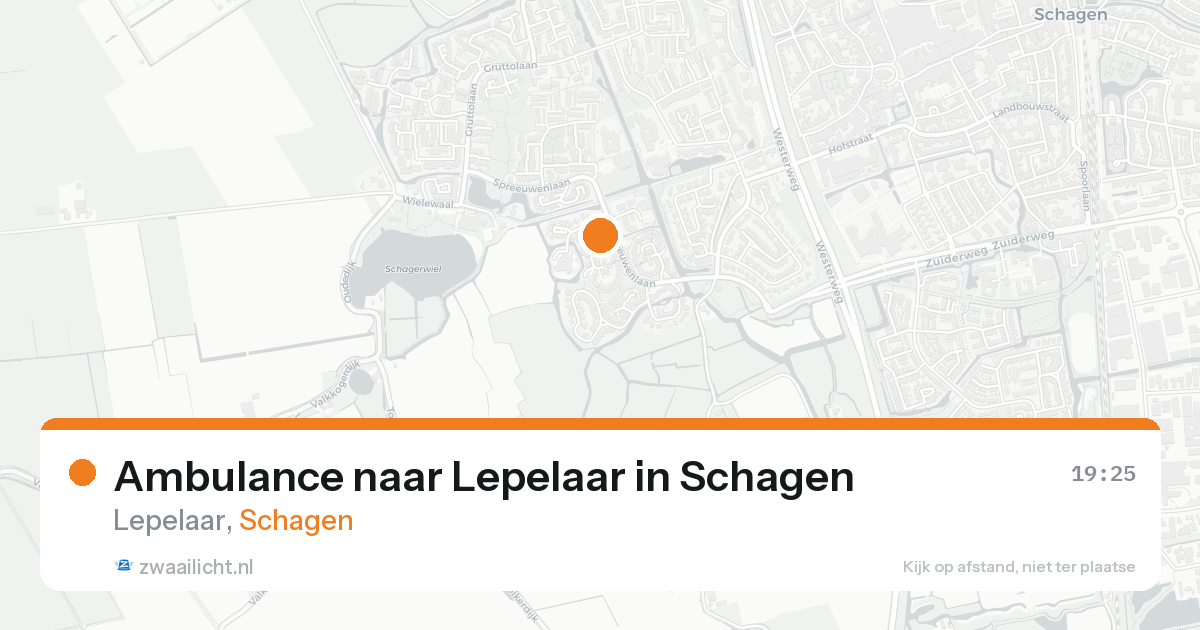 Ambulance naar Lepelaar in Schagen — 24 aug 2026