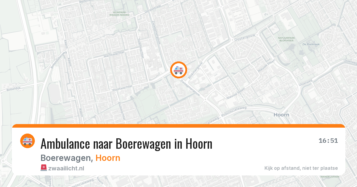 Ambulance naar Boerewagen in Hoorn — 10 jun 2026
