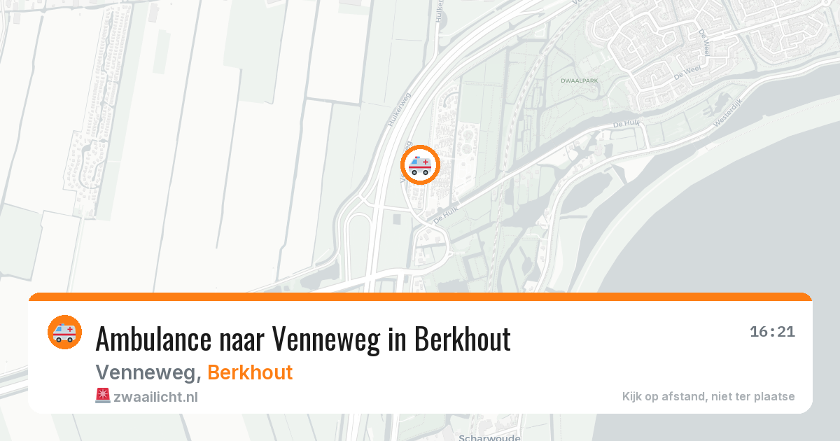 Ambulance naar Venneweg in Berkhout — 23 mrt 2026