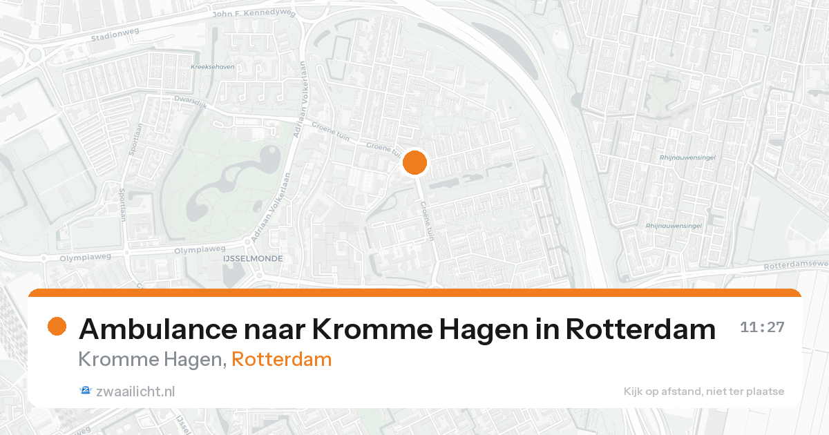 Ambulance naar Kromme Hagen in Rotterdam — 31 jan 2026