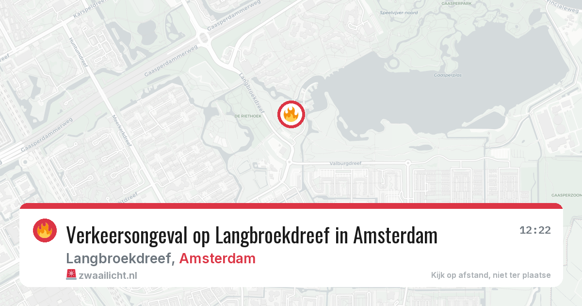 Verkeersongeval op Langbroekdreef in Amsterdam — 5 apr 2026