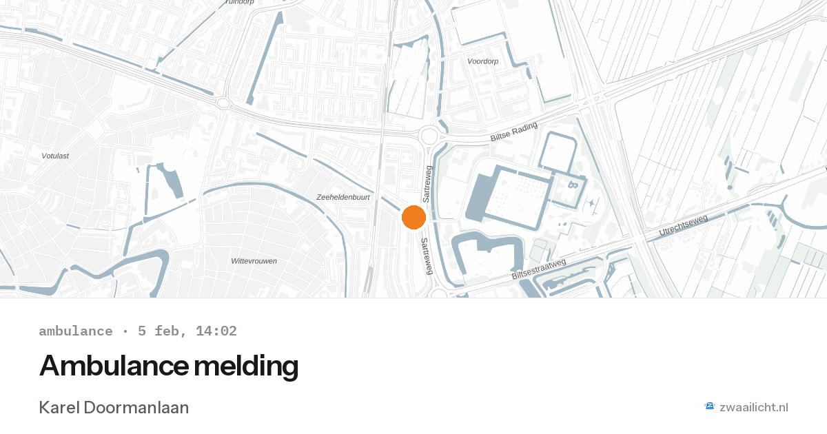 Ambulance melding — 5 feb 2026