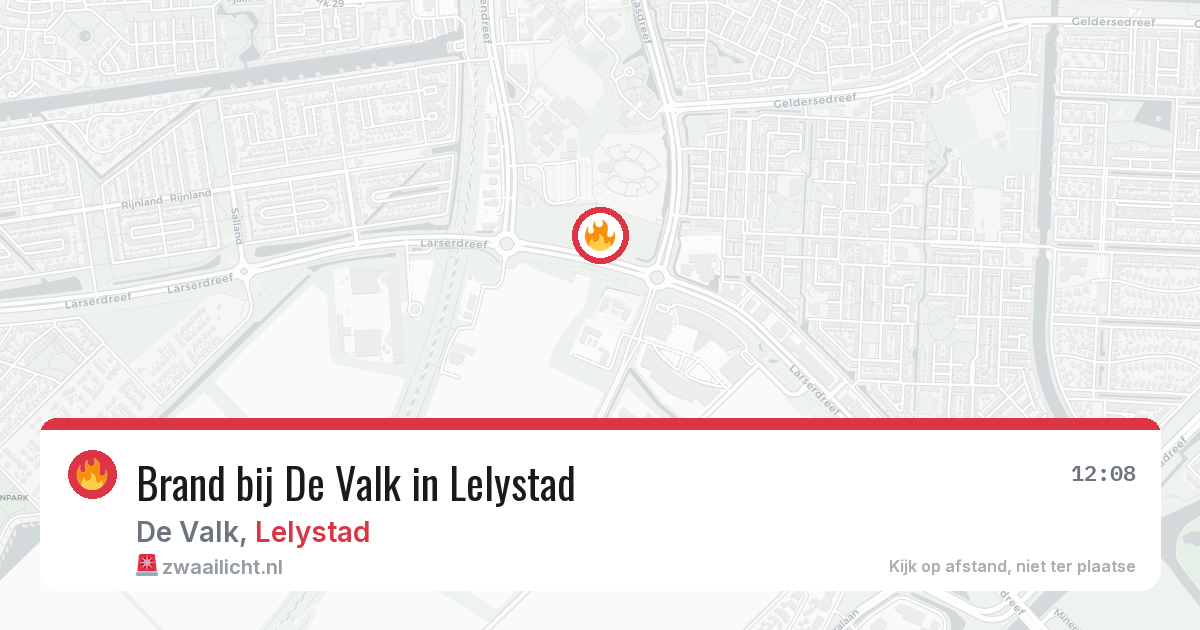 Brand bij De Valk in Lelystad — 1 mei 2026