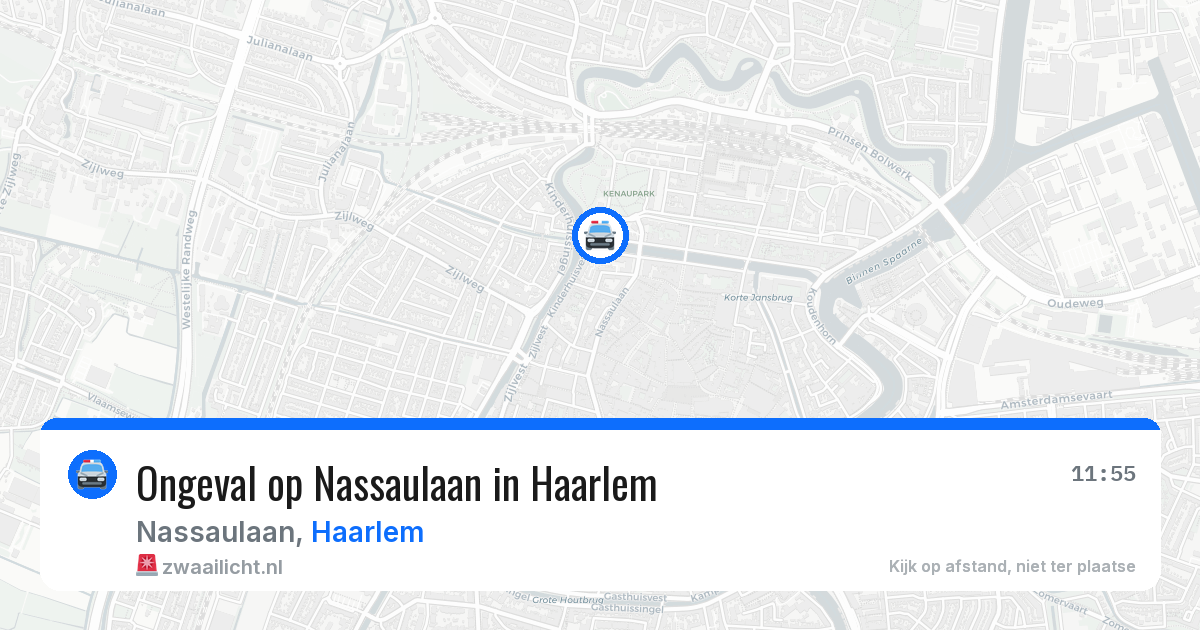 Ongeval op Nassaulaan in Haarlem — 25 jun 2026