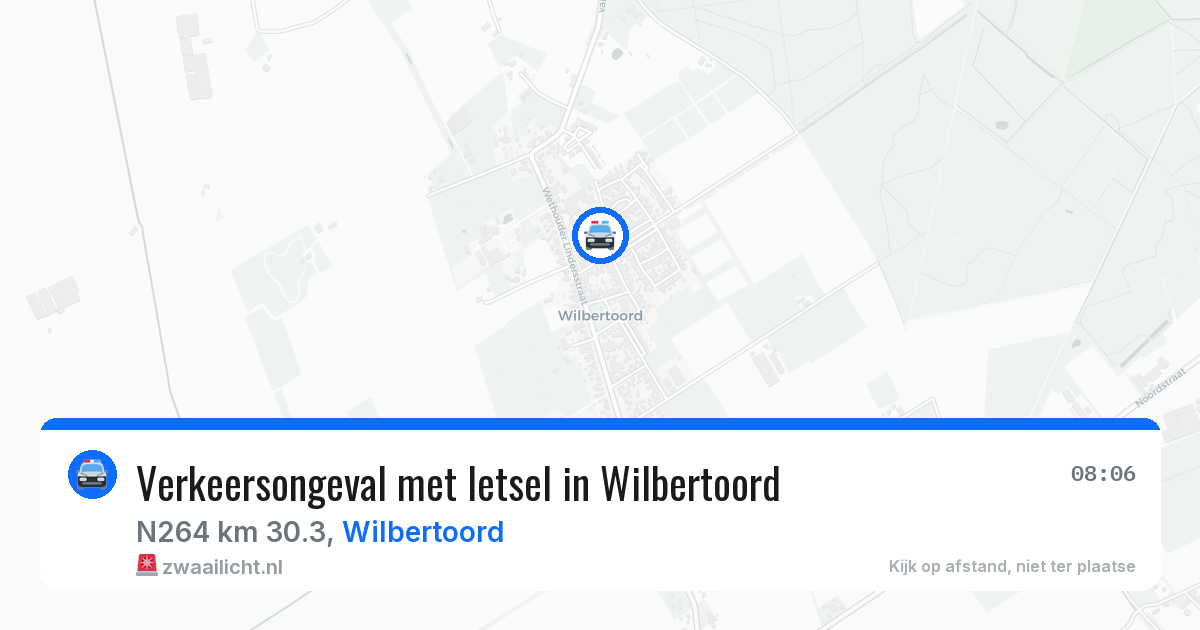 Verkeersongeval met letsel in Wilbertoord — 7 apr 2026