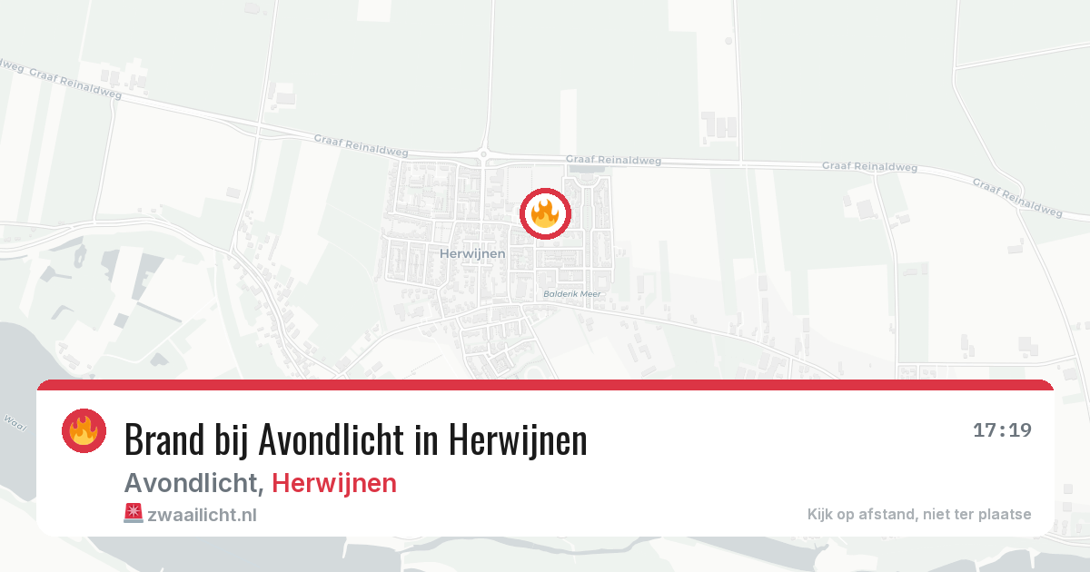 Brand bij Avondlicht in Herwijnen — 13 mei 2026