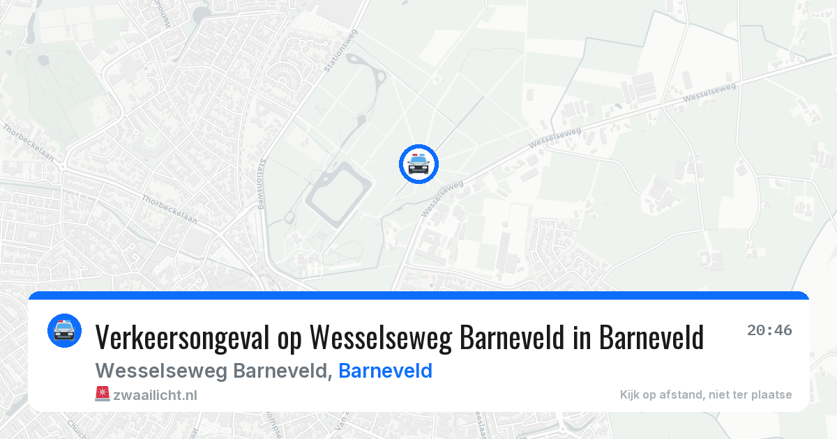 Verkeersongeval op Wesselseweg Barneveld in Barneveld — 2 jun 2026