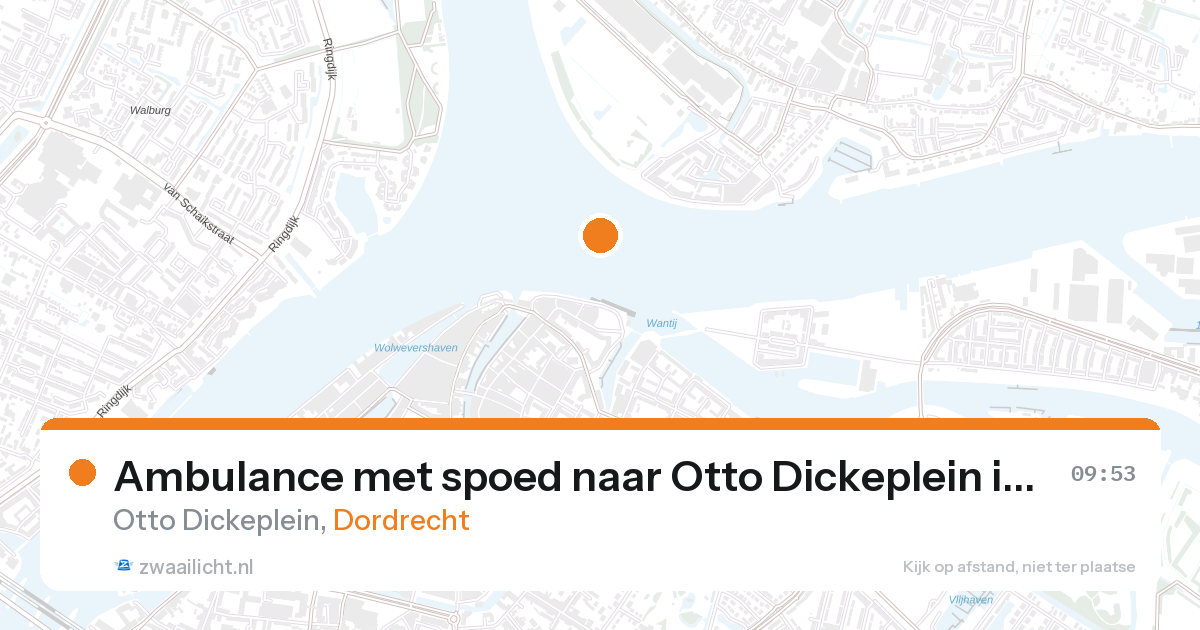 Ambulance met spoed naar Otto Dickeplein in Dordrecht — 28 aug 2026