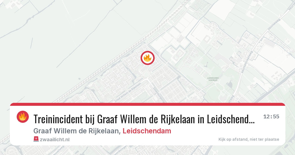 Treinincident bij Graaf Willem de Rijkelaan in Leidschendam — 22 jun 2026