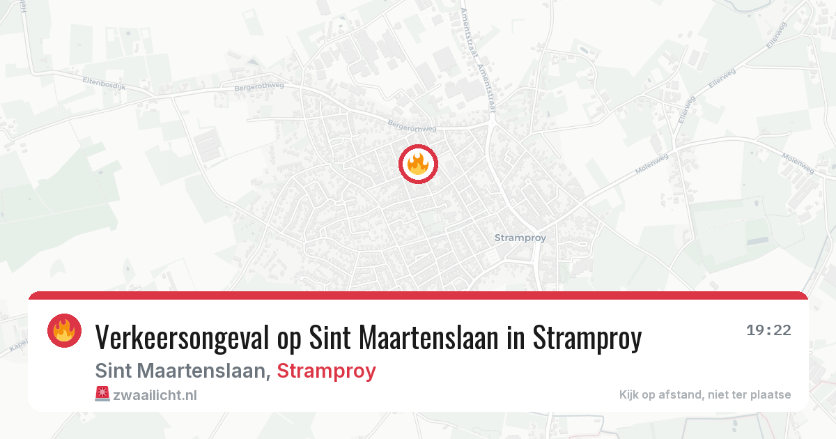 Verkeersongeval op Sint Maartenslaan in Stramproy — 18 mei 2026