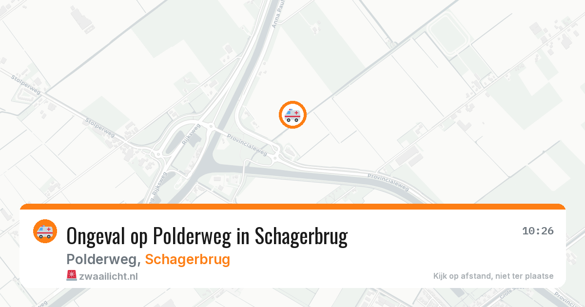 Ongeval op Polderweg in Schagerbrug — 27 jul 2026