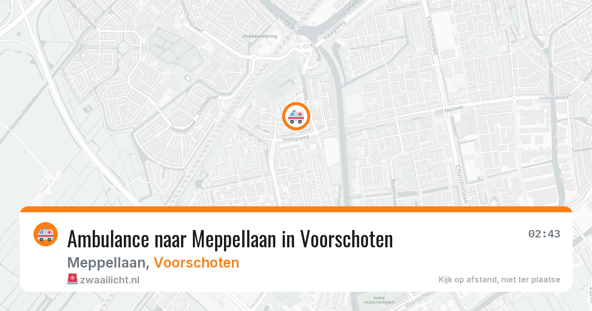 Ambulance naar Meppellaan in Voorschoten — 10 jul 2026