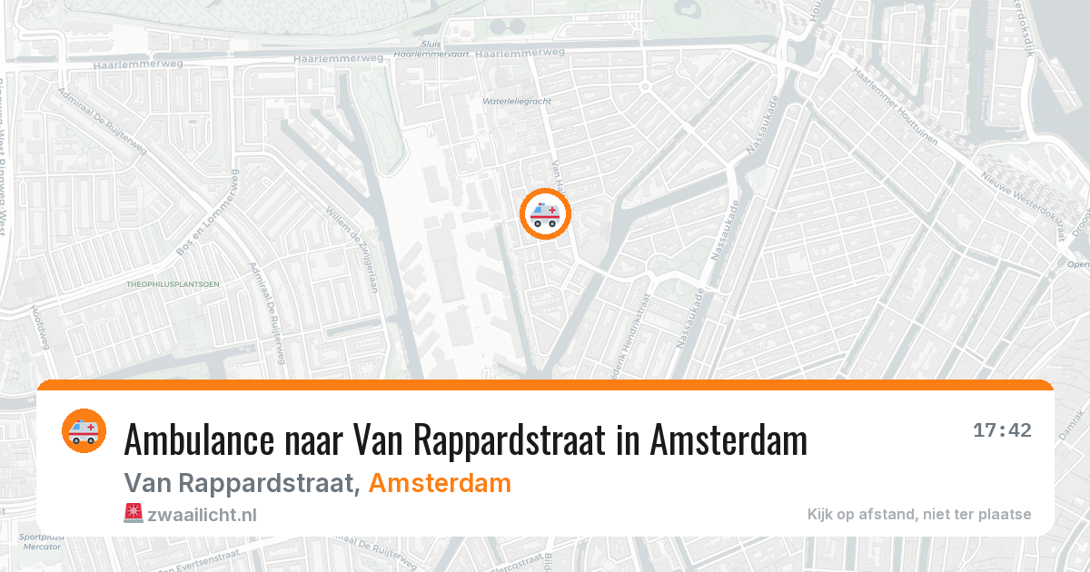 Ambulance naar Van Rappardstraat in Amsterdam — 8 mei 2026