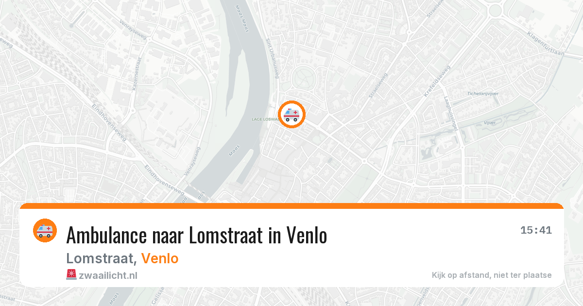 Ambulance naar Lomstraat in Venlo — 2 aug 2026